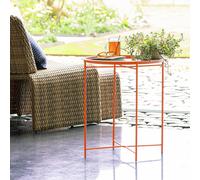 Habitat Pula Folding Metal Garden Side Table - Orange