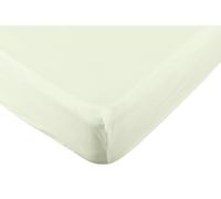 Habitat Pure Cotton 200TC Cream Fitted Sheet - Single