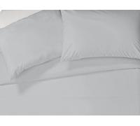 Habitat Pure Cotton 200TC Grey Bedding Set - Kingsize