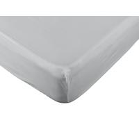 Habitat Pure Cotton 200TC Grey Fitted Sheet - Superking
