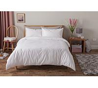 Habitat Pure Cotton 200TC White Bedding Set - Double