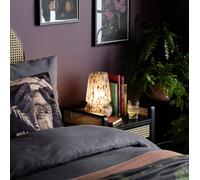 Habitat Rahnn Confetti Glass Table Lamp - Brown