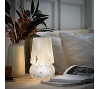 Habitat Rahnn Confetti Glass Table Lamp - White