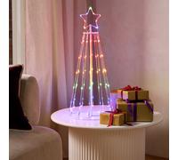 Habitat Rainbow Light Up Christmas Tree Cone