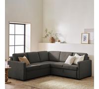 Habitat Reagan Fabric Corner Sofa Bed- Charcoal