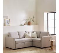 Habitat Reagan Fabric Right Hand Corner Sofa Bed - Natural