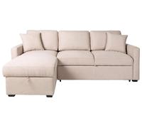 Habitat Reagan LH Storage Corner Chaise Sofa Bed - Natural