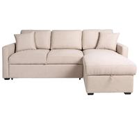 Habitat Reagan RH Storage Corner Chaise Sofa Bed - Natural