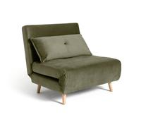 Habitat Roma Velvet Fabric Chairbed - Sage Green