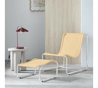 Habitat Ronan Chair & Footstool - Natural