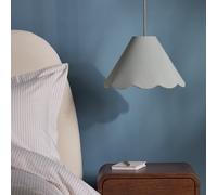 Habitat Scallop Edge Green Lampshade - 32cm