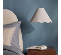 Habitat Scallop Edge Natural Lampshade - 32cm