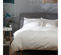 Habitat Seersucker Plain White Bedding Set - Kingsize