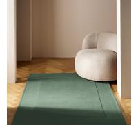 Habitat Simple Border Green Wool Cut Pile Rug - 160x230cm