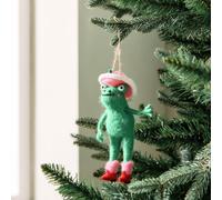 Habitat Single Cowgirl Frog Christmas Hanging Decoration