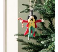 Habitat Single Felt Willy Wonka Hanging Christmas Ornament
