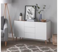 Habitat Skandi 2 Door 3 Drawer Sideboard - White Two Tone