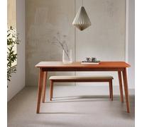 Habitat Skandi Walnut Veneer 6 Seater Dining Table