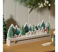 Habitat Sleigh Shapped Wooden Christmas Countdown Calendar