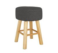 Habitat Sophie Small Fabric Stool - Charcoal