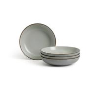 Habitat Speckle 4 Piece Stoneware Pasta Bowl - Grey