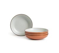 Habitat Speckle 4 Piece Stoneware Pasta Bowl - Rust