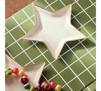 Habitat Star 2 Piece Stoneware Side Plates - White