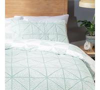 Habitat Stockholm Diamond Dash Duck Egg Bedding Set-Kingsize
