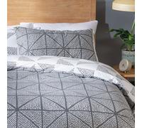 Habitat Stockholm Diamond Dash Grey Bedding Set - Single