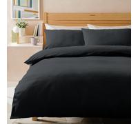 Habitat Stonewashed Cotton Charcoal Bedding Set- Superking