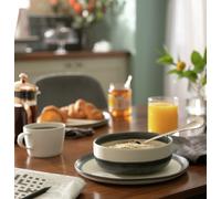 Habitat Stripe 12 Piece Stoneware Dinner Set - Multicoloured