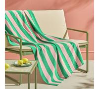 Habitat Stripe Beach Towel - Pink & Green