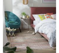 Habitat Stripe Cotton Flatweave Rug - 120x160cm