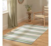 Habitat Stripe Green Rug - 120x170cm