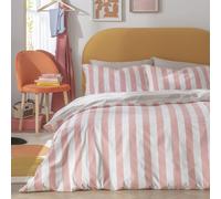 Habitat Summer Haze Stripe Pink Bedding Set - Double