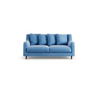 Habitat Swift Velvet 2 Seater Sofa - Sky Blue - Dark Leg