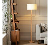 Habitat Tapered Wood Floor Lamp - Walnut & Natural