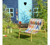 Habitat Teka Metal Kids Garden Chair - Harlequin