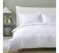 Habitat Tufted White Polka Dot Bedding Set - Double