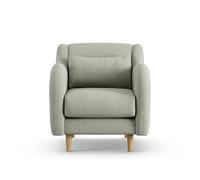 Habitat Turnmill Fabric Armchair - Sage Green - Ash Leg