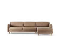 Habitat Turnmill Right Hand Corner Sofa - Latte