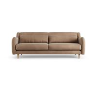 Habitat Turnmill Velvet 4 Seater Sofa - Latte - Ash Leg