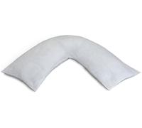 Habitat V Shaped Support Pillow with Pillowcase - White