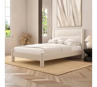 Habitat Vallero Luxe Superking Boucle Bed Frame - Cream