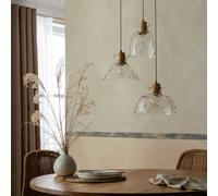 Habitat Vanern Dimple Glass Cluster Pendant Light - Clear