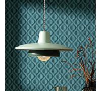 Habitat Velez Green Metal 2 Tier Pendant Shade - 40cm