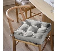 Habitat Velvet Mix Pack of 2 Seat Cushions - Natural