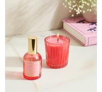 Habitat Votive Candle & 90ml Room Spray-Pomegranate & Amber
