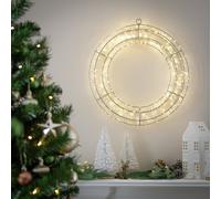 Habitat Warm White LED Christmas Wreath of Lights