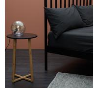Habitat Washed Standard Pillowcase Pair - Charcoal